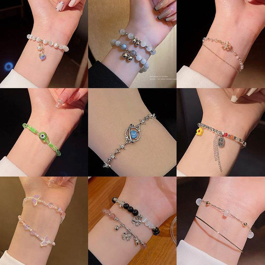 New Beaded Crystal Bracelet Women - Mubimart