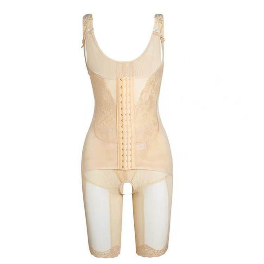 Bodysuit Buttoned Corset One-piece Shapewear - Mubimart