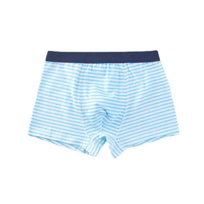 Class A Cotton Boxer Stripe Boxer Children's Briefs - Mubimart