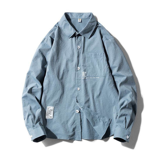 Shirt Men's Long Sleeve Casual Jacket - Mubimart