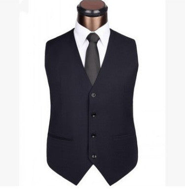 Slim suit vest men's British suit vest