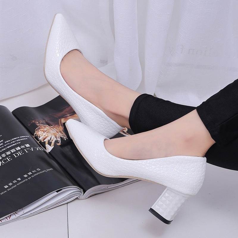 Black pointed high heels - Mubimart