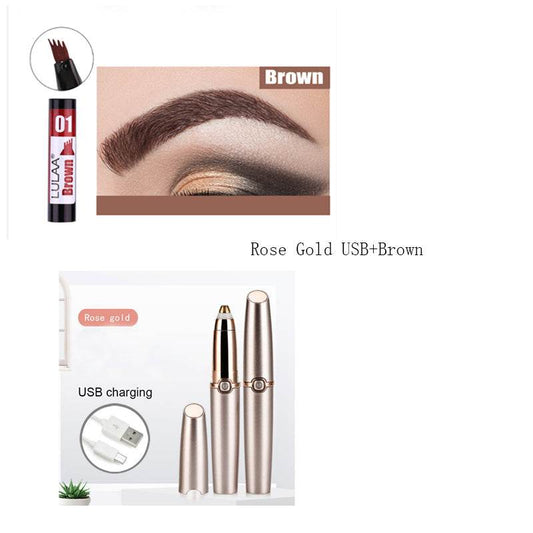 Electric Eyebrow Repairer Not Blooming Liquid Eyeliner - Mubimart