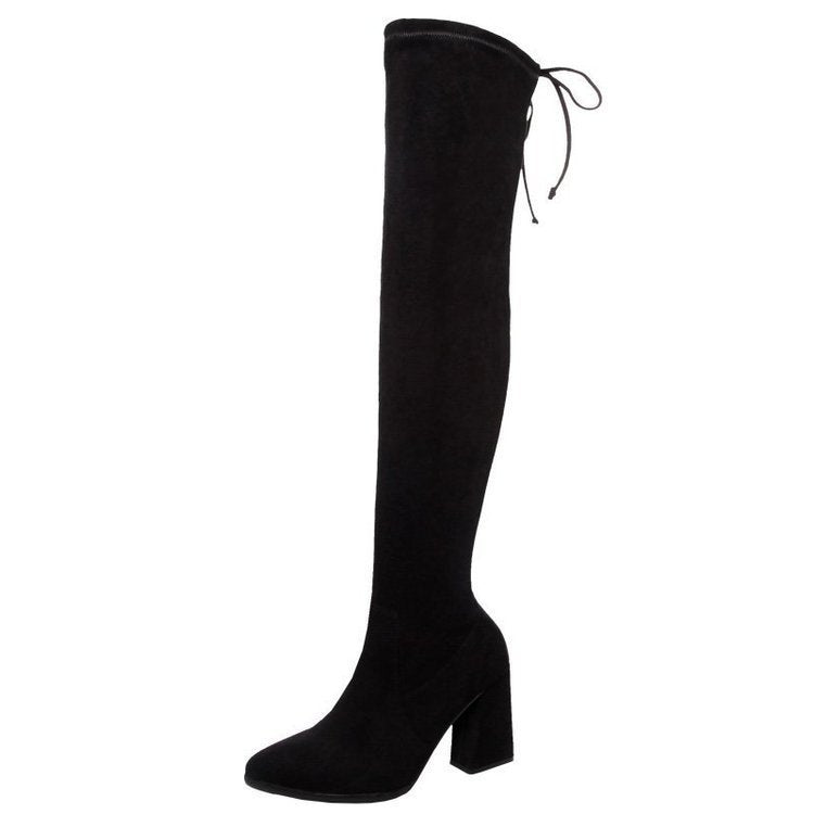 Fashion Suede Over The Knee Rider Boots