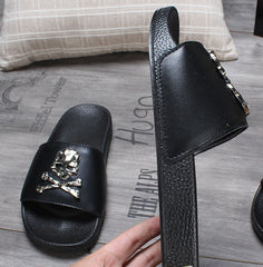 Leather slipper - Mubimart -  