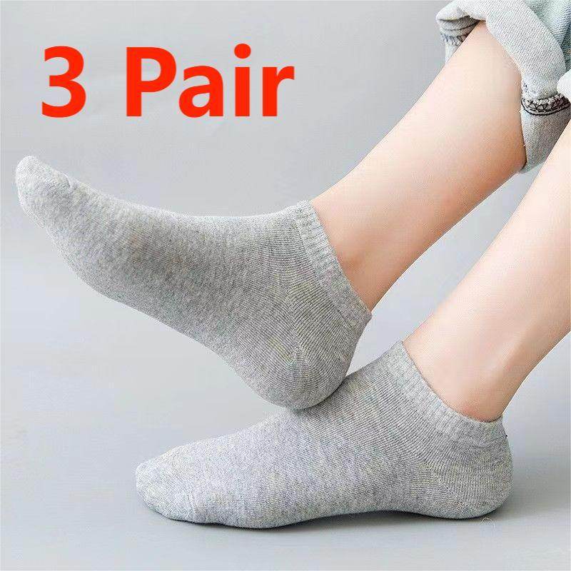 Men's Odor Resistant Low Cut Shallow Mouthed Invisible Boat Socks - Mubimart