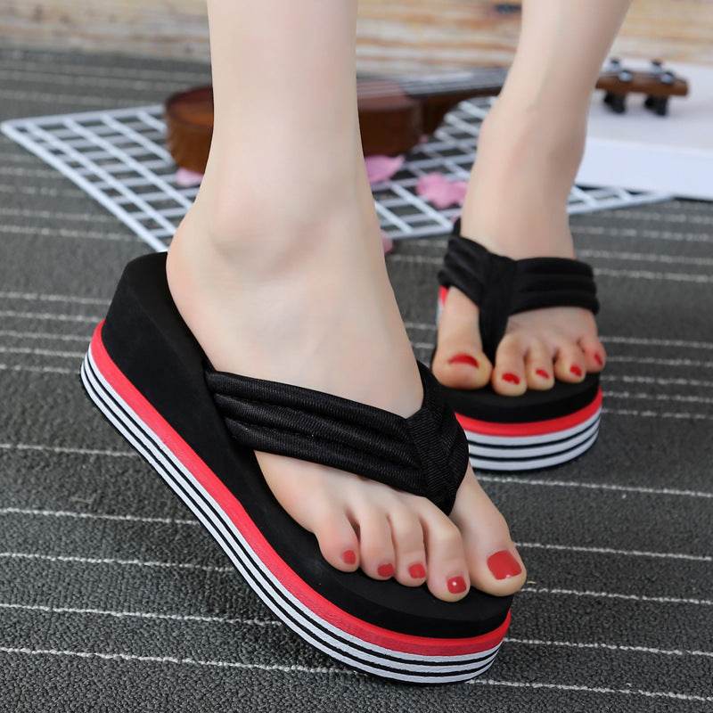 Thick bottom flip flops - Mubimart