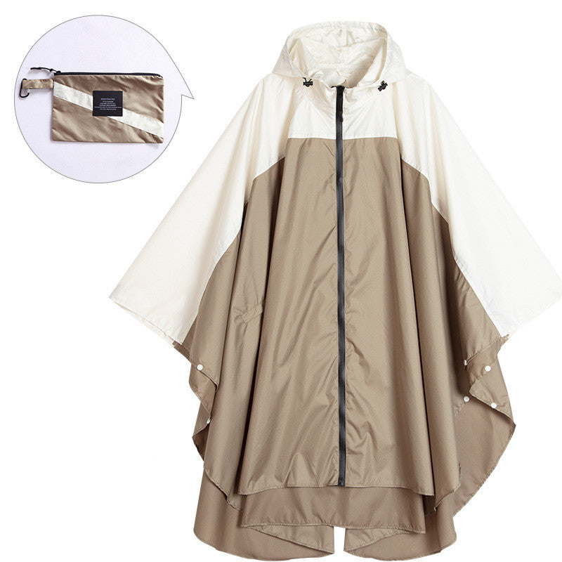 Cape stitched raincoat