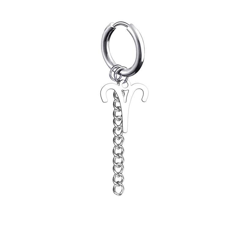 12 constellation earrings for men - Mubimart