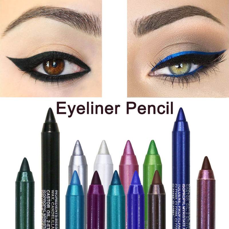 Eyeliner Dual Use Gel Eyeliner Pen For Long Lasting Waterproof And Sweat Proof - Mubimart