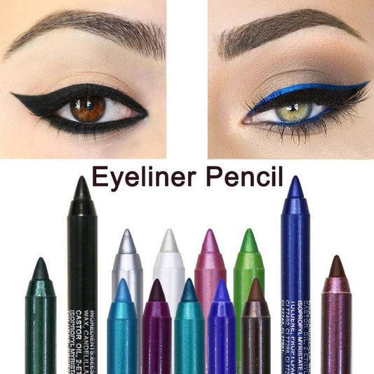Eyeliner Dual Use Gel Eyeliner Pen For Long Lasting Waterproof And Sweat Proof - Mubimart