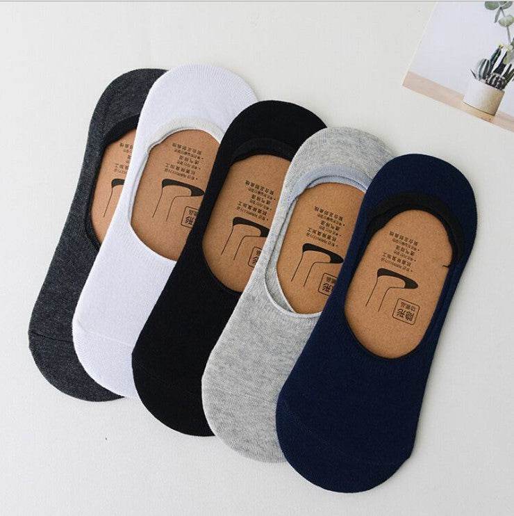 Men's Low-cut Invisible Silicone Non-slip Socks - Mubimart