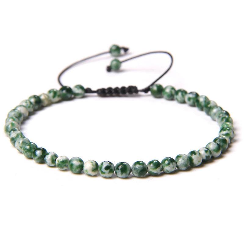 Adjustable Natural Raw Gemstone Beading Bracelet - Mubimart