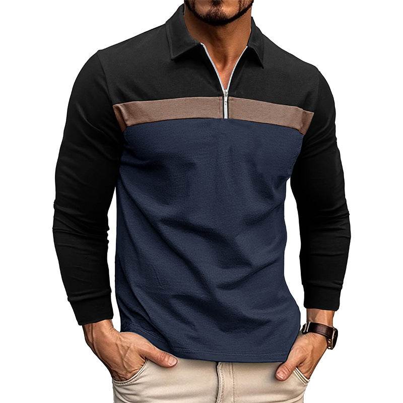 New Polo Collar Polo Men's T-shirt - Mubimart