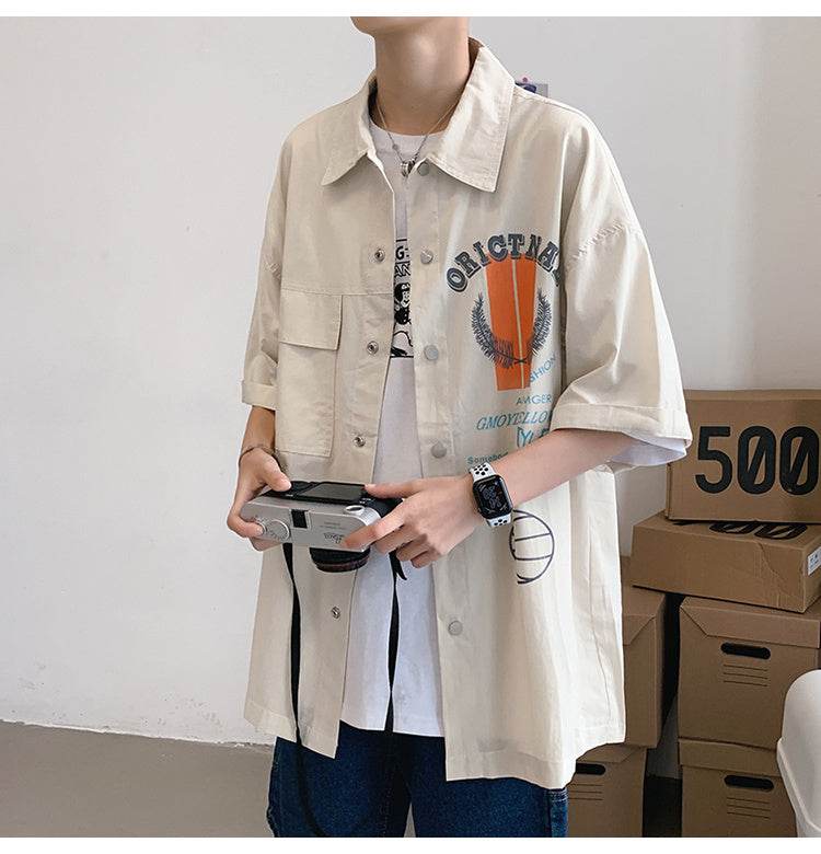 Japanese tooling shirt jacket - Mubimart