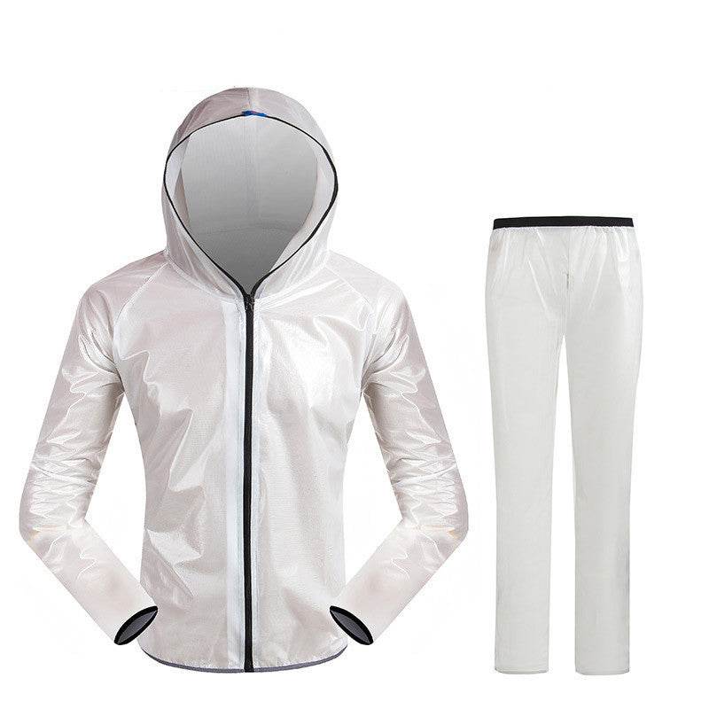 Split Raincoat Rain Gear Waterproof Riding Reflective Adult Raincoat Suit - Mubimart