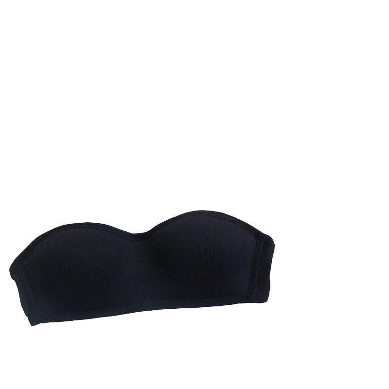 Gathered non-slip lingerie bra - Mubimart