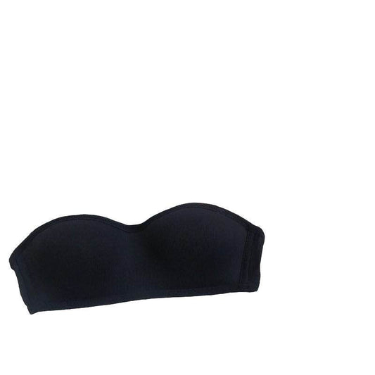 Gathered non-slip lingerie bra - Mubimart