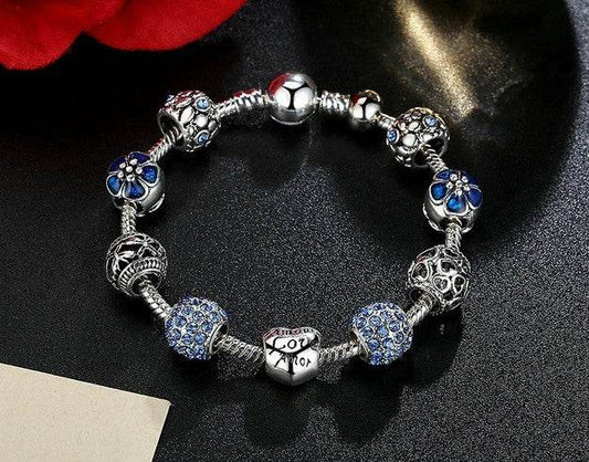Silver Charm Bracelet - Mubimart