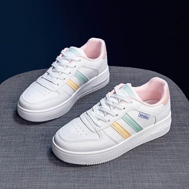 Spring Casual White Shoes Women Platform - Mubimart