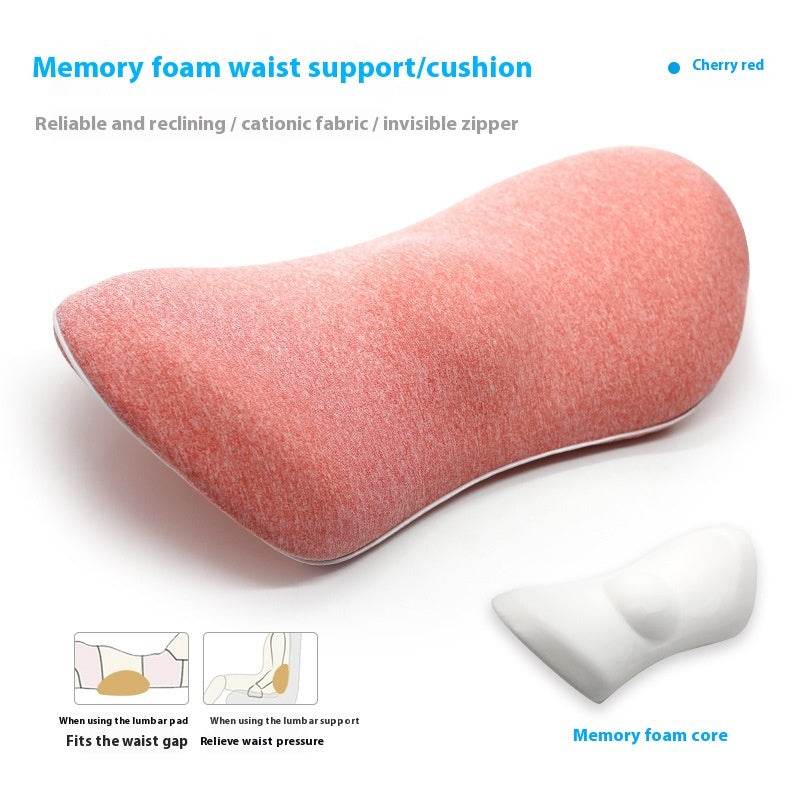 Memory Foam Ingot Lumbar Support Sofa Car And Office Lumbar Support Pillow - Mubimart