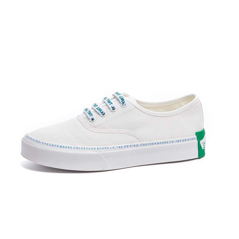 Letter casual canvas shoes women