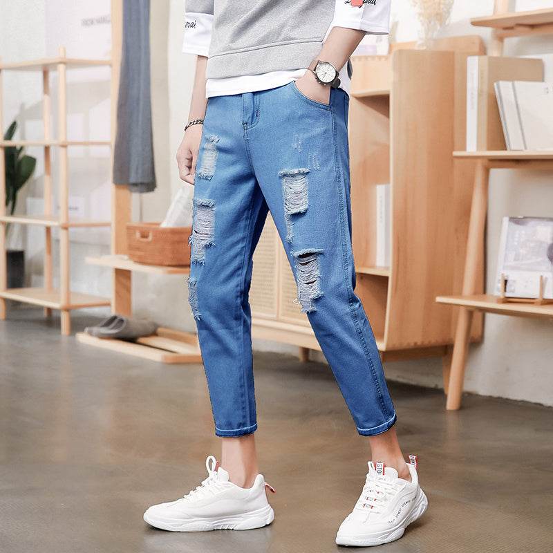 Men's ripped jeans - Mubimart