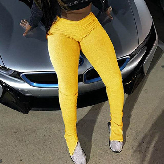New Stacked Leggings Joggers Stacked Sweatpants Women - Mubimart