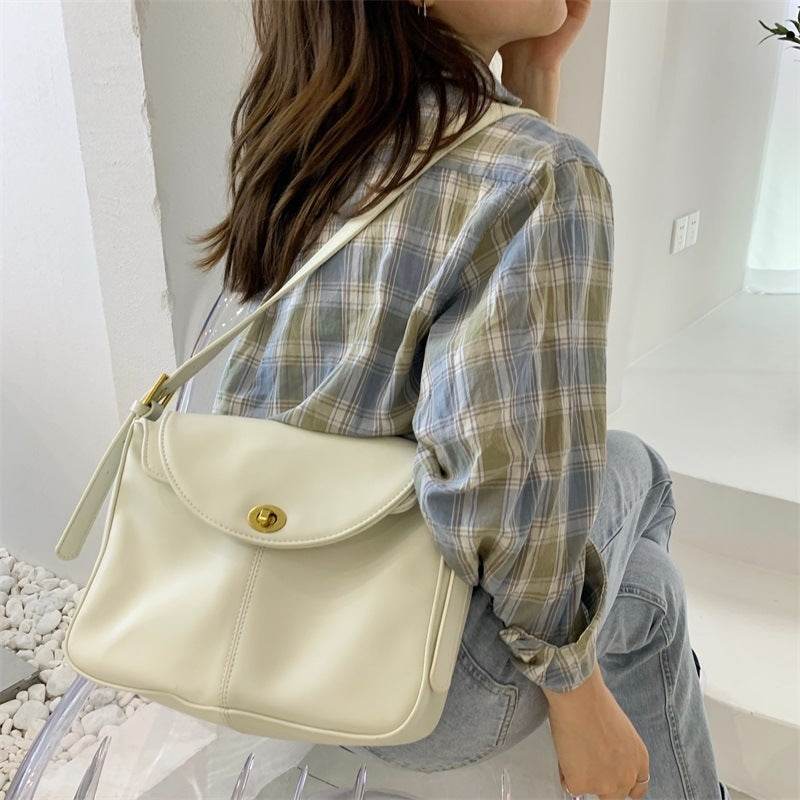 Leather Women Handbags Female Shoulder Bag - Mubimart