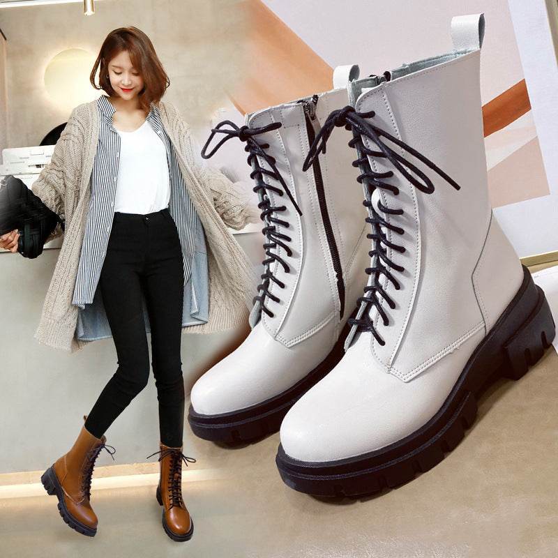 Inner Increase Short Boots Tide Ins Women Boots - Mubimart