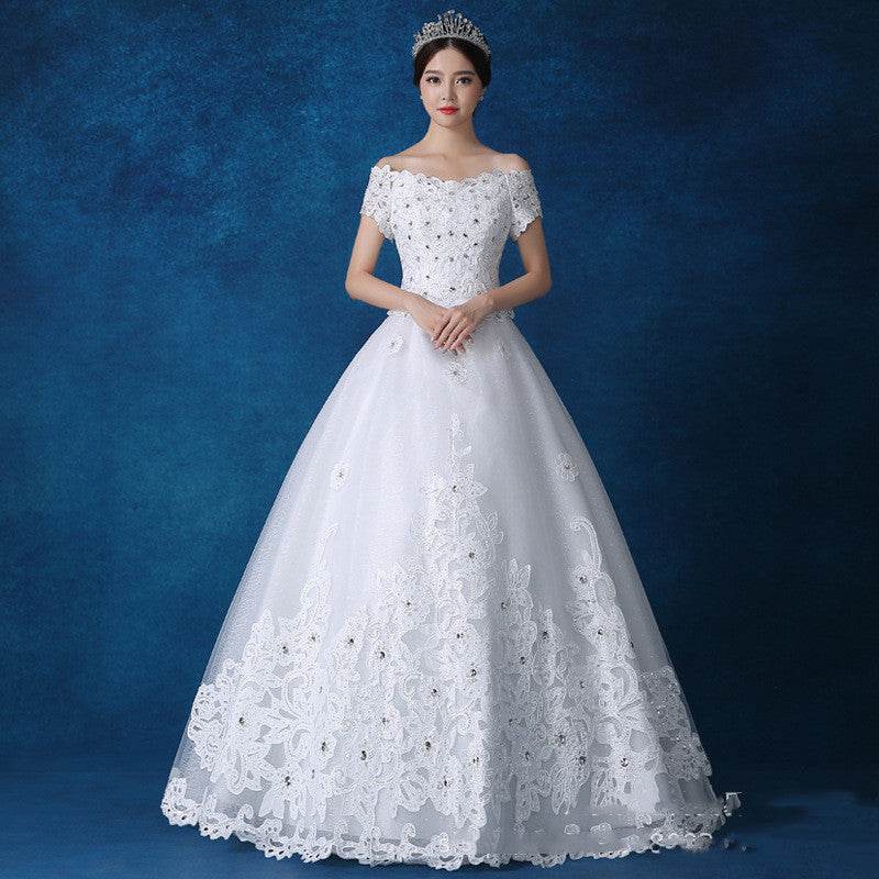 Qidi Studio Wholesale High-end One-shoulder Wedding Dresses - Mubimart
