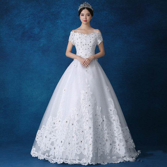 Qidi Studio Wholesale High-end One-shoulder Wedding Dresses - Mubimart
