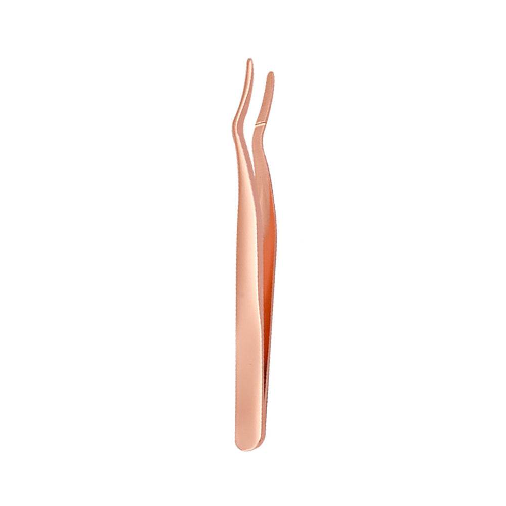 Stainless Steel Eyelash Curler Aid Tweezers - Mubimart