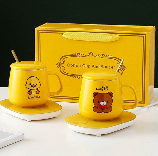 55 Degree Constant Temperature Ceramic Coffee Mug Mug Set - Mubimart
