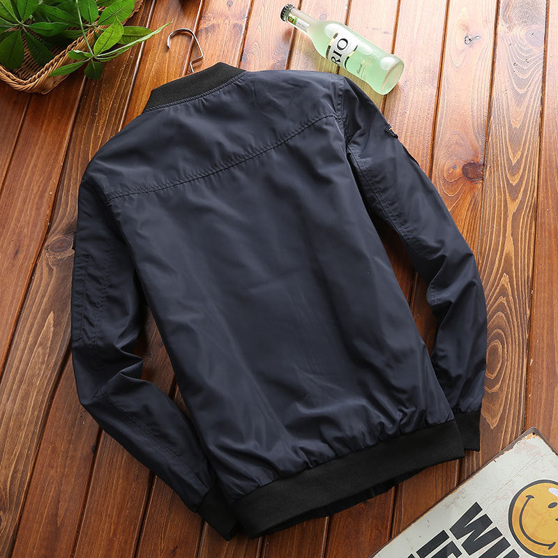 Men's loose baseball uniform bomber jacket