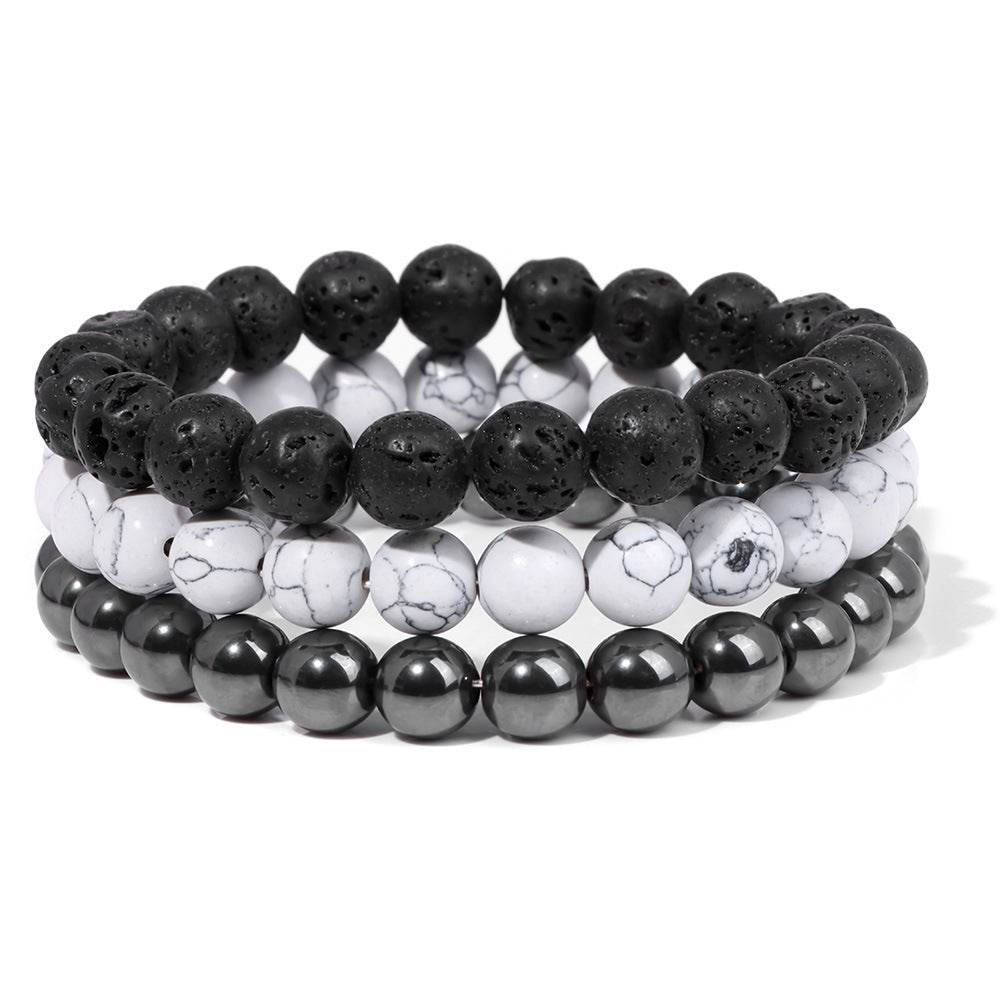 Natural Stone Bead Bracelet For Men - Mubimart