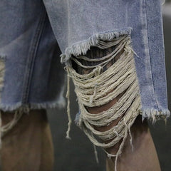 Hurricane loose denim shorts