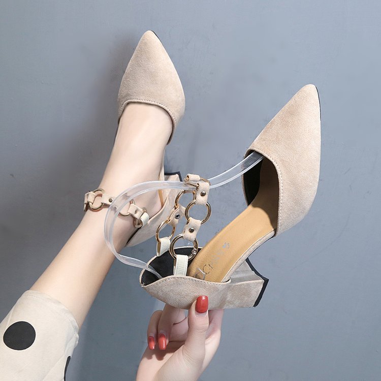 Pointed stiletto high heels