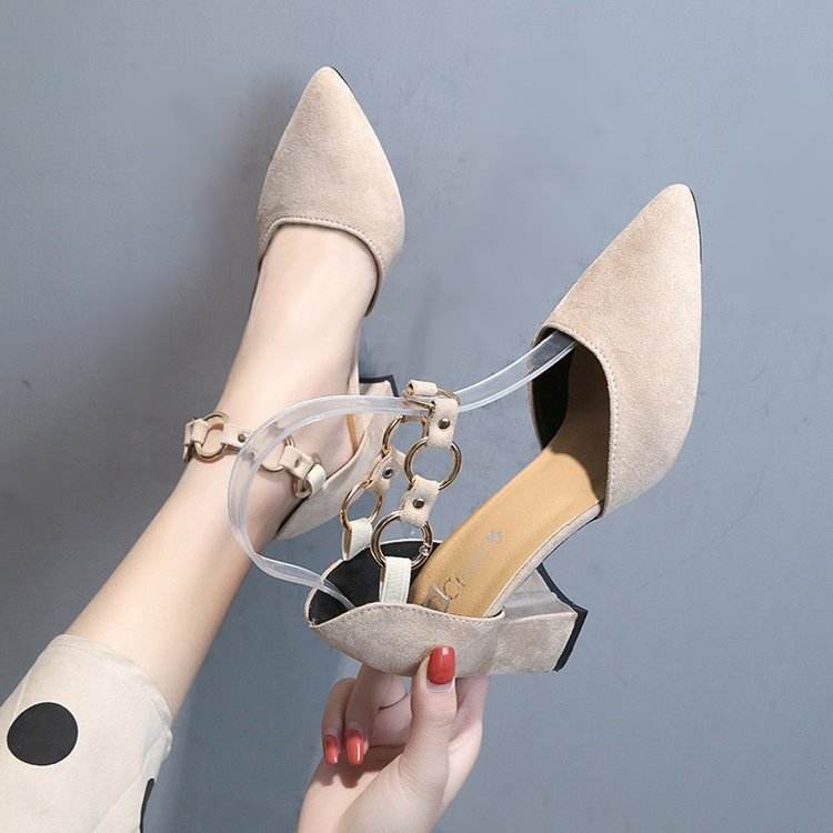 Pointed stiletto high heels - Mubimart