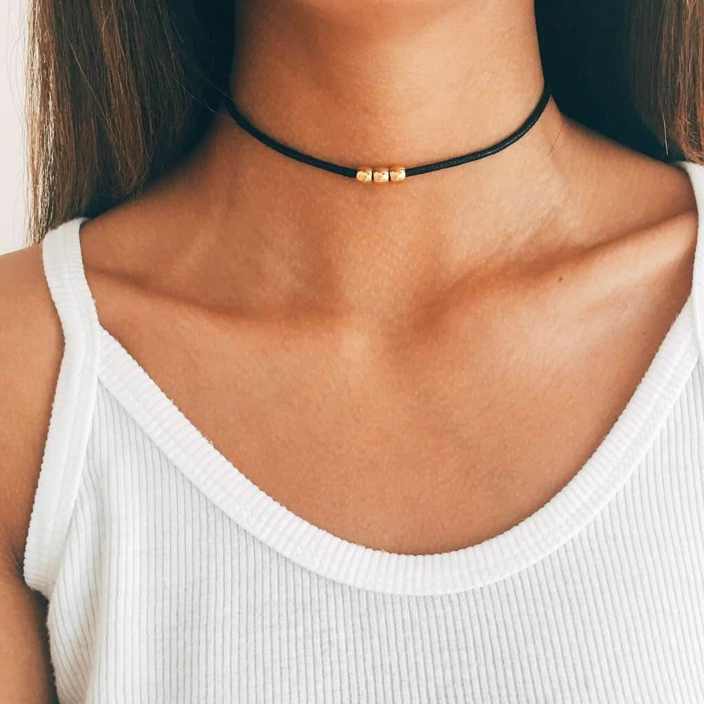 New personality short choker collar necklace trendy women all-match necklace - Mubimart