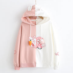 Hooded pullover sweater