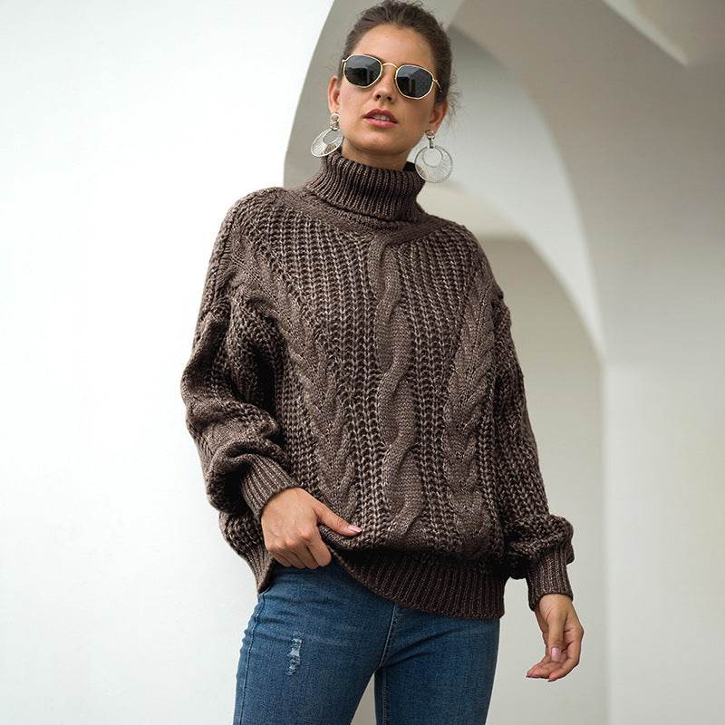 Women's turtleneck sweater - Mubimart