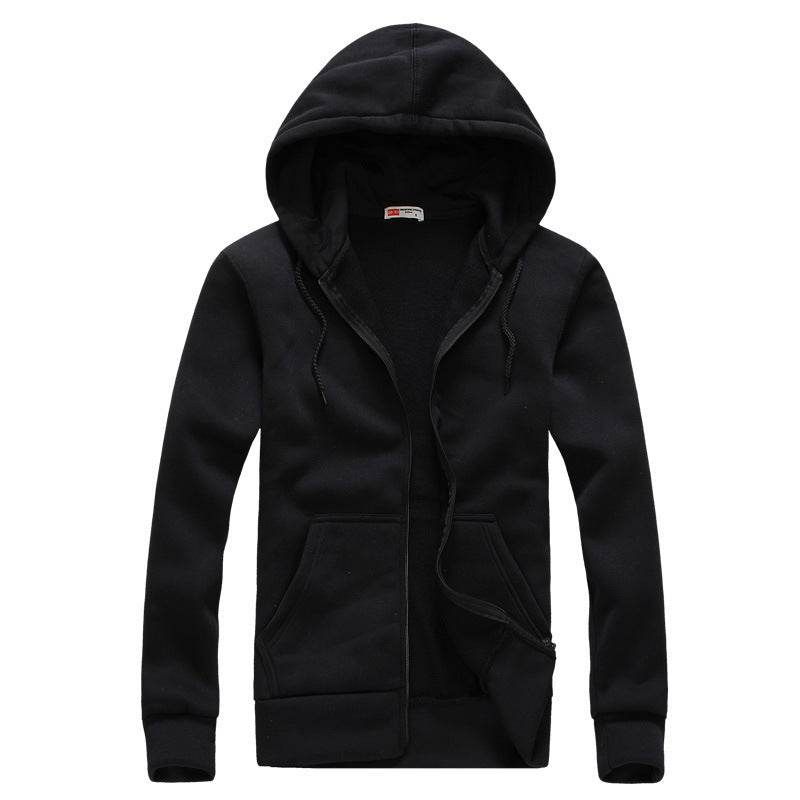 Hooded Pocket Zipper Matching Cardigan Hoodie - Mubimart