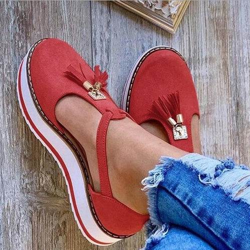 Tassel Flats Shoes Women Spring Summer Sandals - Mubimart
