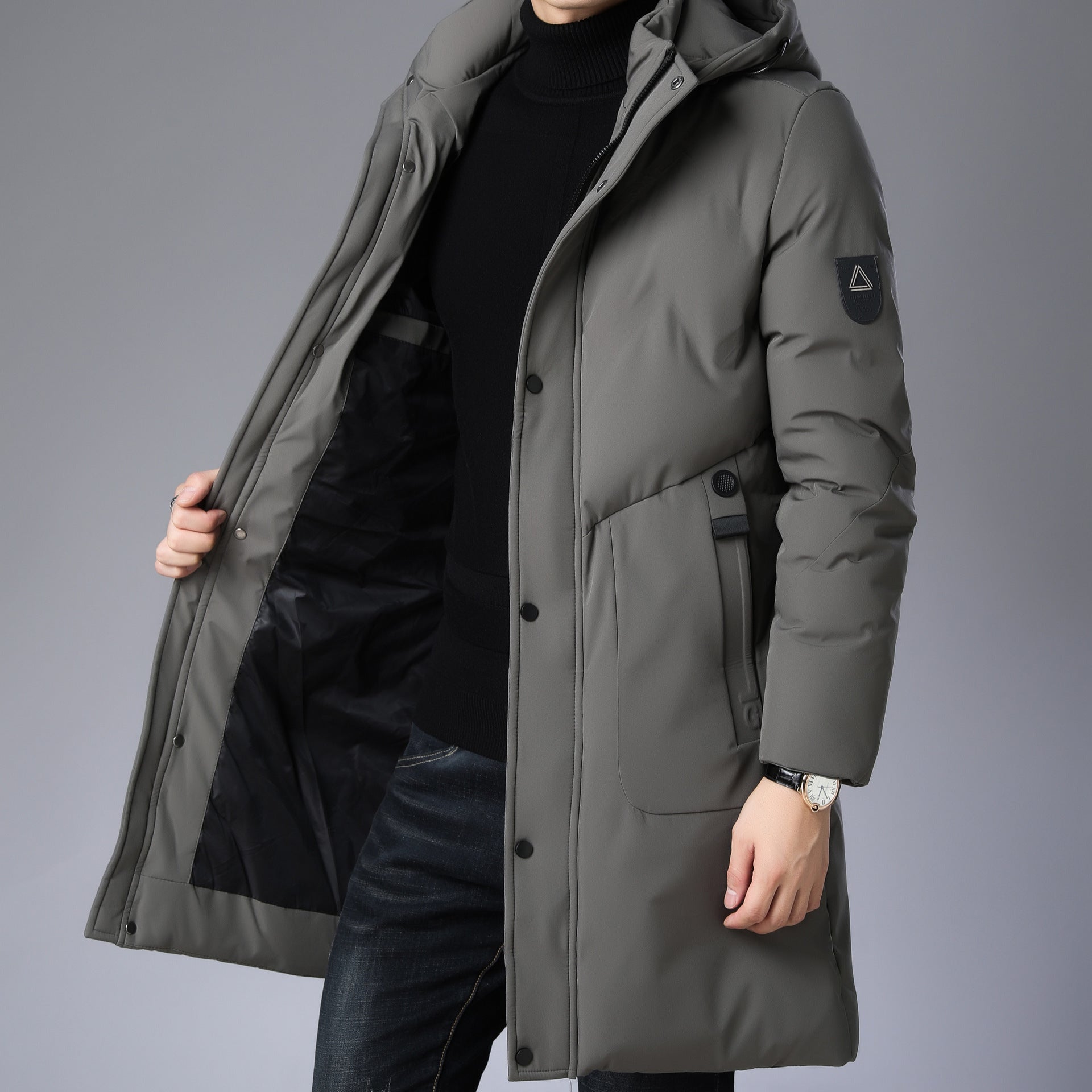 Kapuzenmantel Baggy Coat Herren