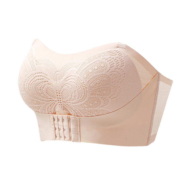 Front Closure Bra Strapless Wireless Push Up Anti-slip Bra - Mubimart -  