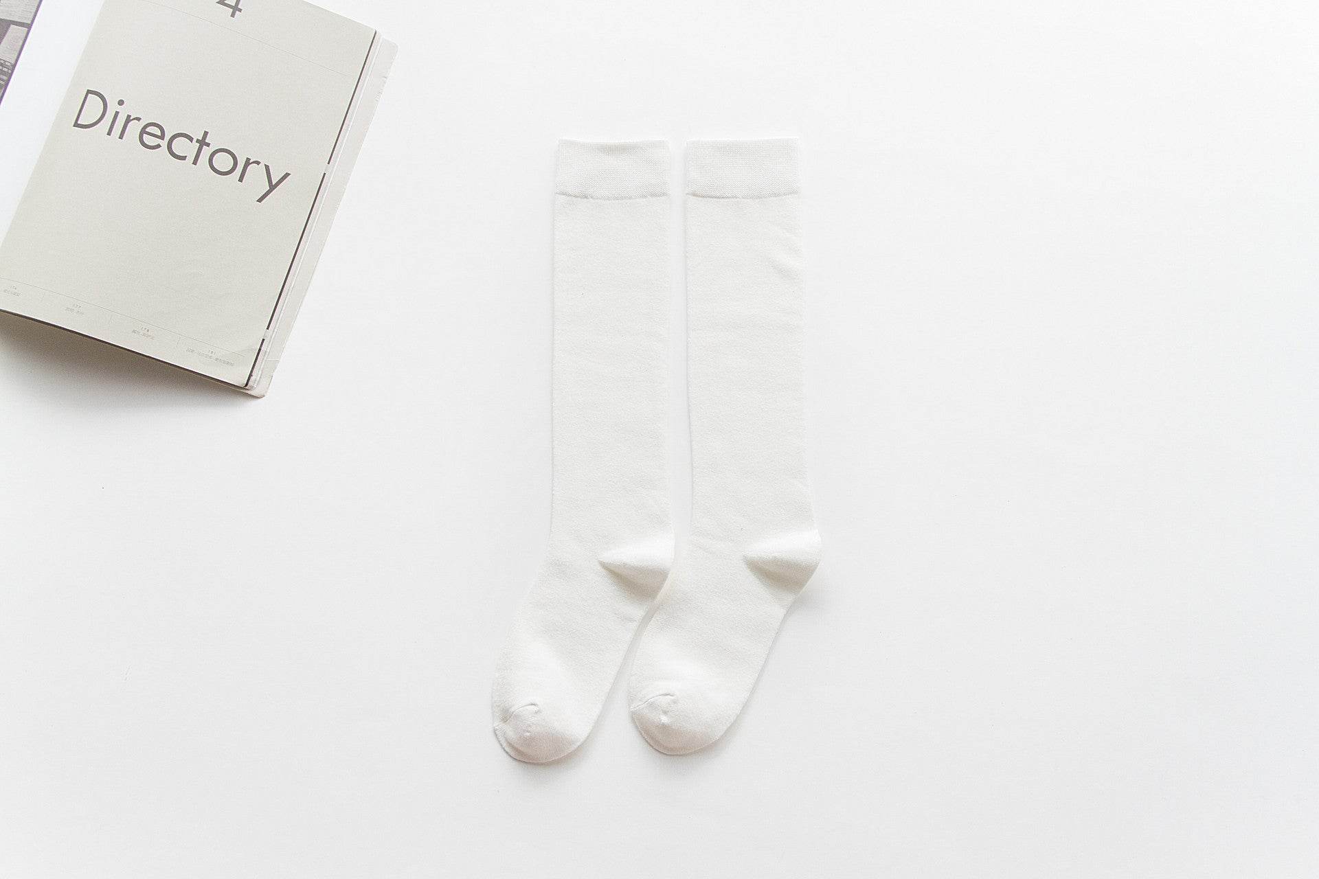 Japanese-style long pile knee socks - Mubimart