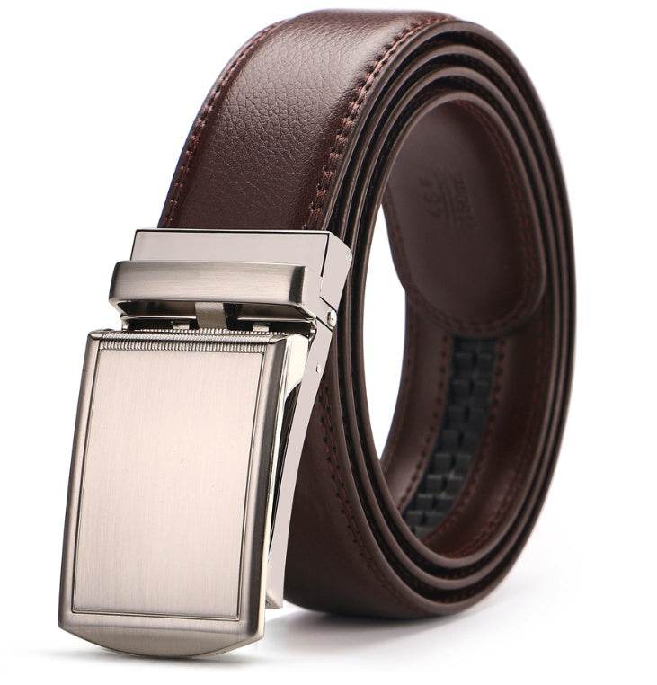 Adjustable Holeless Leather Belts - Mubimart