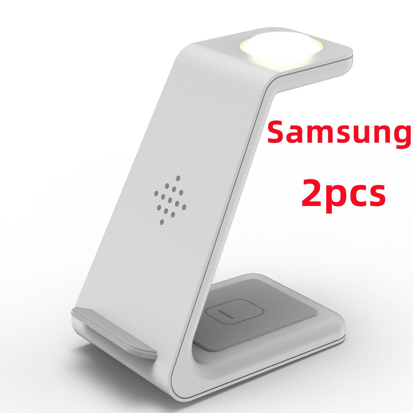 3 In 1 Fast Charging Station Wireless Charger Stand Wireless Quick Charge Dock For Phone Holder - Mubimart