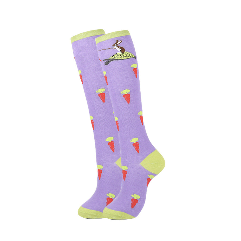 Knee length pile of socks - Mubimart - Knee high socks 